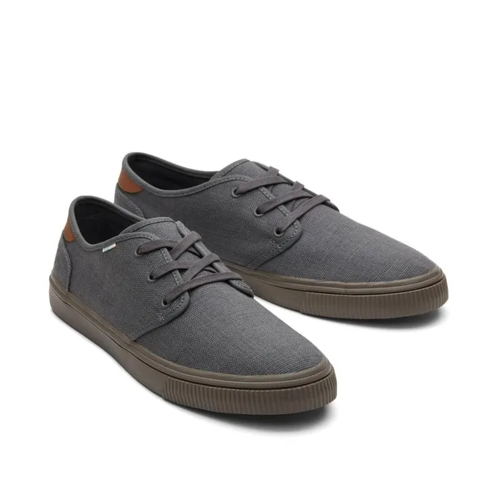 Toms Sneakers Carlo LaceUp Sneaker Smoky Graphite Heritage Canvas 8211 Men Toms Sneakers Carlo LaceUp Sneaker Smoky Graphite Heritage Canvas 8211 Men