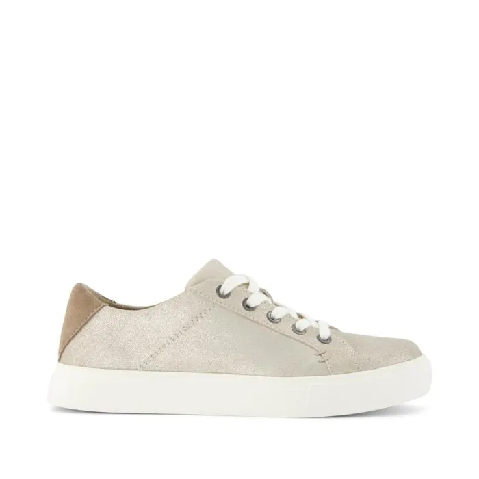 Toms Sneakers Kameron LaceUp Sneaker Metallic Champagne Suede 8211 Women