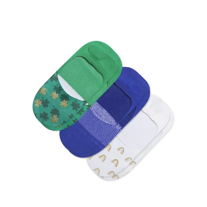 Toms Socks Classic No Show Socks 3 Pack Lucky Clovers Print 8211 Gear