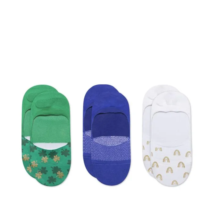 Toms Socks Classic No Show Socks 3 Pack Lucky Clovers Print 8211 Gear