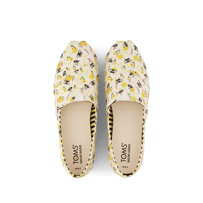 Toms TOMS Classics Alpargata Cloudbound Floral Honeycomb Bees 8211 Women