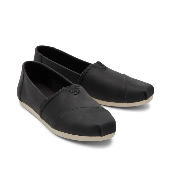 Toms TOMS Classics Alpargata Cloudbound Leather Black 8211 Women Toms TOMS Classics Alpargata Cloudbound Leather Black 8211 Women