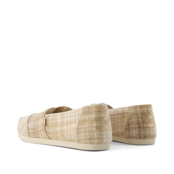 Toms TOMS Classics Alpargata Cloudbound Natural Cozy Plaid 8211 Women Toms TOMS Classics Alpargata Cloudbound Natural Cozy Plaid 8211 Women