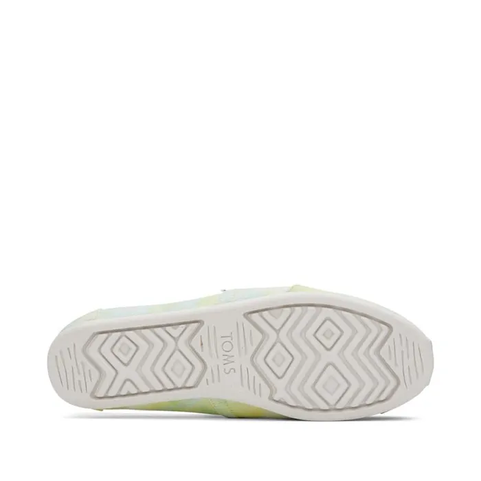 Toms TOMS Classics Alpargata Cloudbound Neon Yellow Lime Tie Dye Twill 8211 Women Toms TOMS Classics Alpargata Cloudbound Neon Yellow Lime Tie Dye Twill 8211 Women