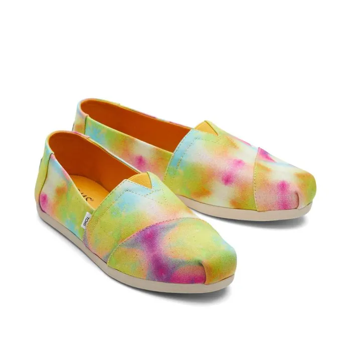 Toms TOMS Classics Alpargata Cloudbound Orange Sun Botanical 8211 Women Toms TOMS Classics Alpargata Cloudbound Orange Sun Botanical 8211 Women