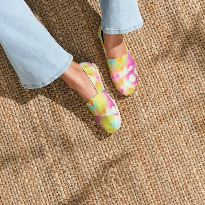 Toms TOMS Classics Alpargata Cloudbound Orange Sun Botanical 8211 Women Toms TOMS Classics Alpargata Cloudbound Orange Sun Botanical 8211 Women