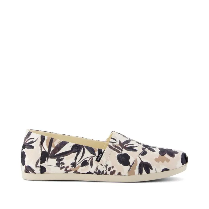 Toms TOMS Classics Alpargata Cloudbound Painted Floral Black 8211 Women
