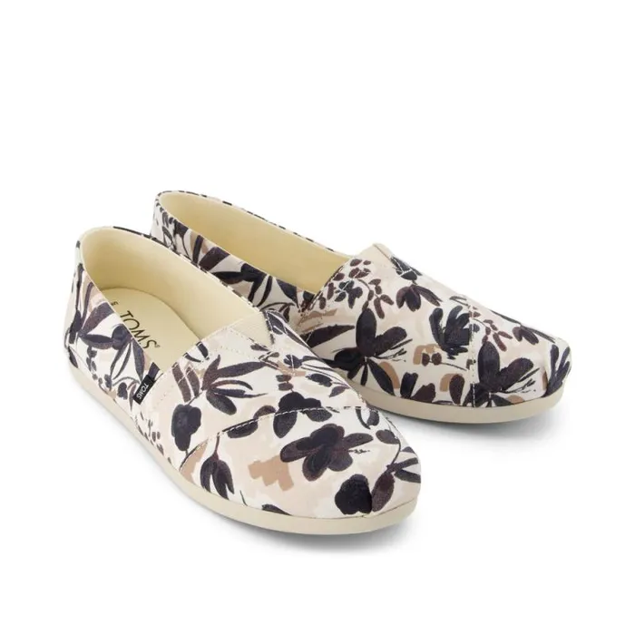 Toms TOMS Classics Alpargata Cloudbound Painted Floral Black 8211 Women