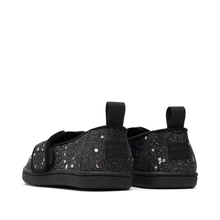 Toms TOMS Classics Alpargata Toddler Shoe Black Cosmic Gliiter 8211 KidsWomen