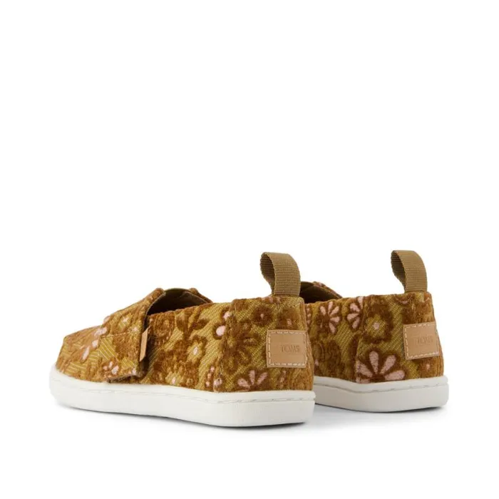Toms TOMS Classics Alpargata Toddler Shoe Golden Honey Floral Brocade 8211 KidsWomen