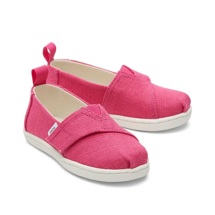 Toms TOMS Classics Alpargata Toddler Shoe Pink Heritage Canvas 8211 WomenKids