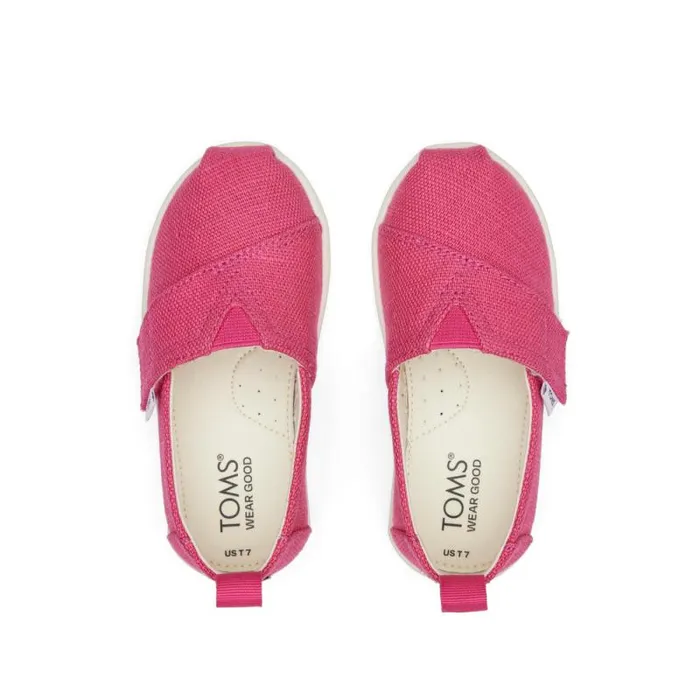 Toms TOMS Classics Alpargata Toddler Shoe Pink Heritage Canvas 8211 WomenKids
