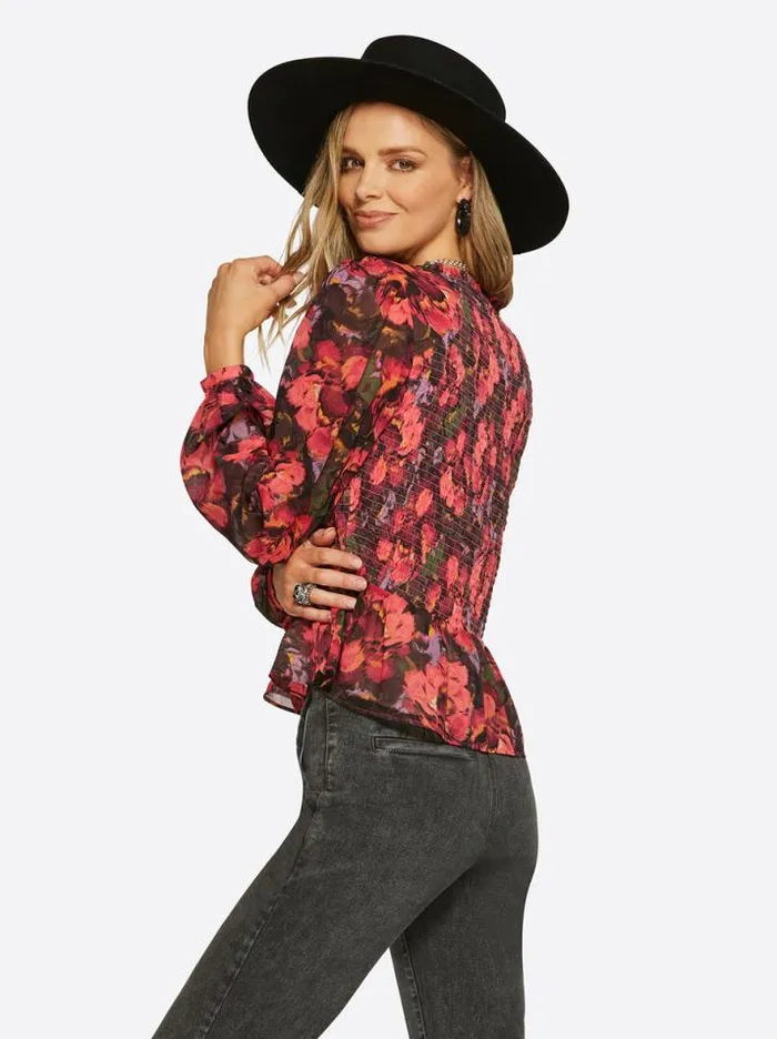 Tops Clothing Jessica Simpson Averie Top In Posy Symphony
