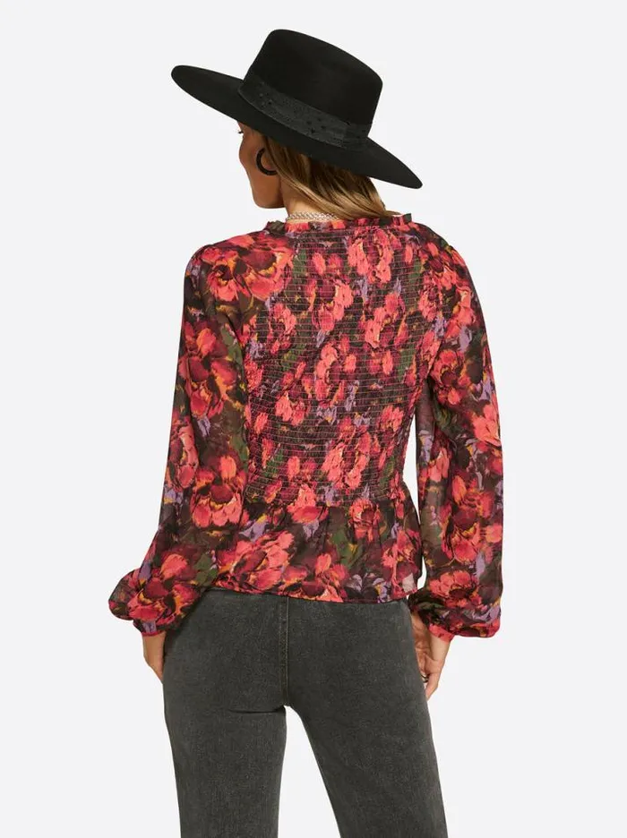 Tops Clothing Jessica Simpson Averie Top In Posy Symphony