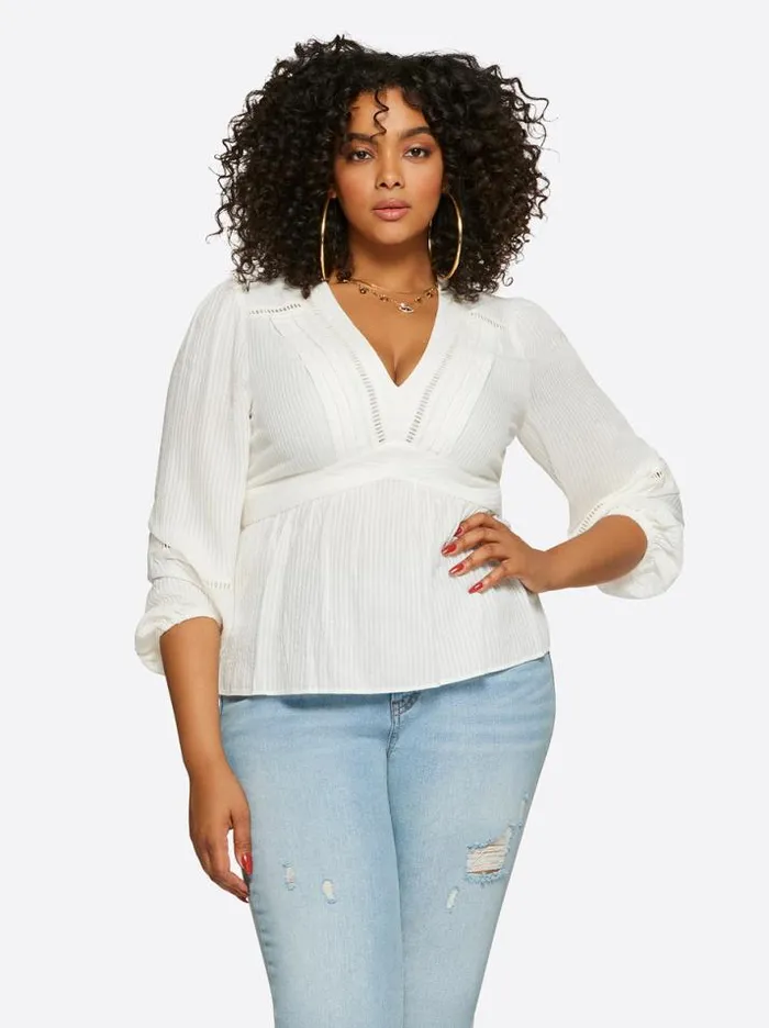 Tops Clothing Jessica Simpson Briar Blouse In Gardenia