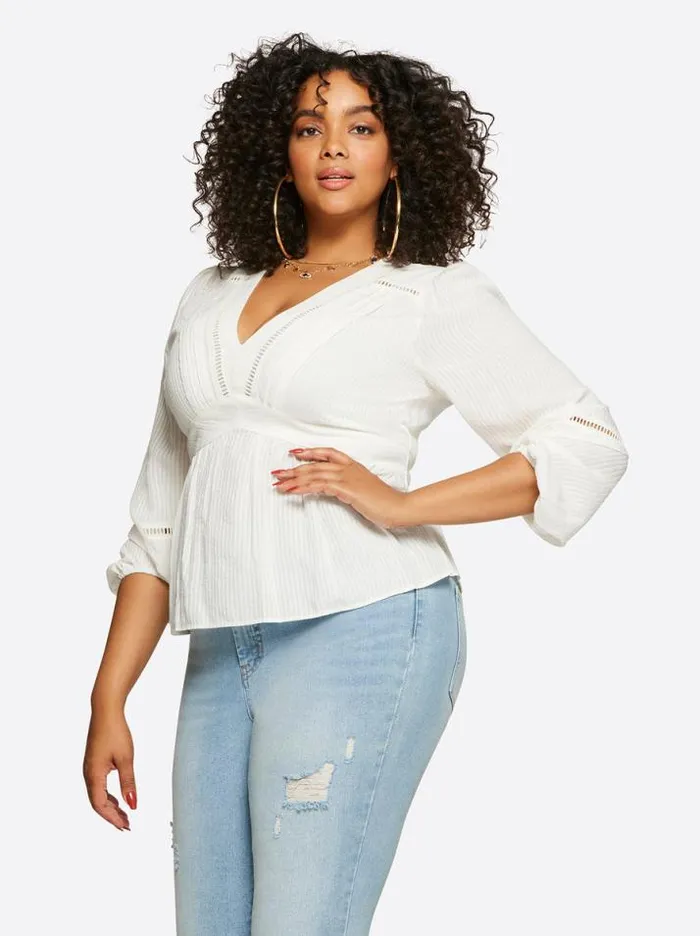 Tops Clothing Jessica Simpson Briar Blouse In Gardenia