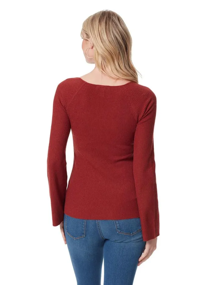 Tops Clothing Jessica Simpson Calisata Top In Infinity In Russet Brown