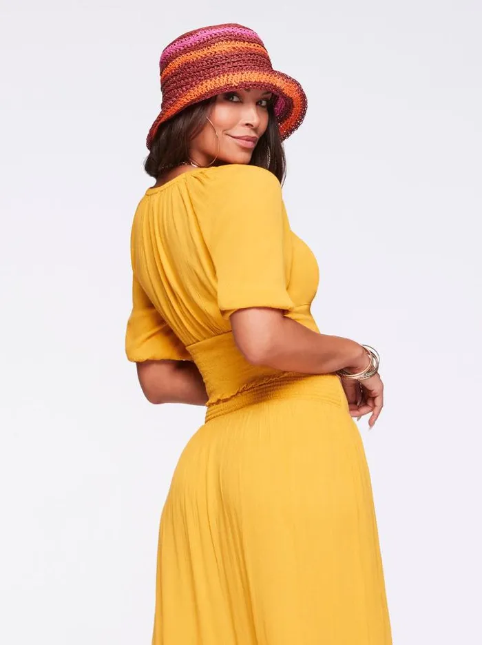 Tops Clothing Jessica Simpson Carey Top In Golden Rod