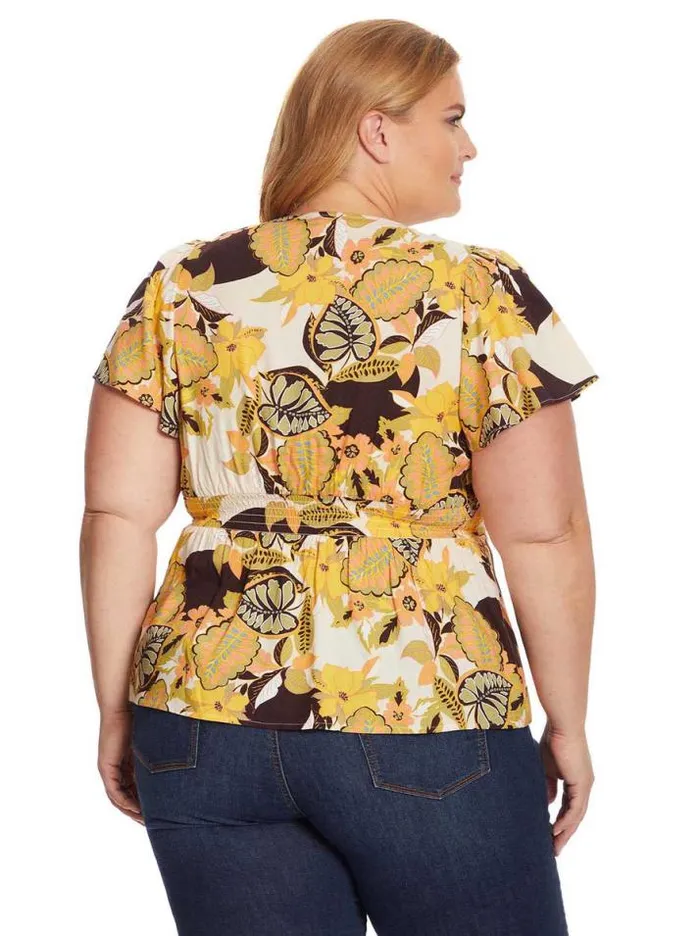 Tops Clothing Jessica Simpson Sariah Top In Clover Field