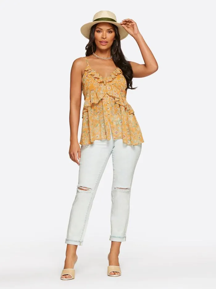 Tops Clothing Jessica Simpson Zoey Cami In Southern Beauties Mini