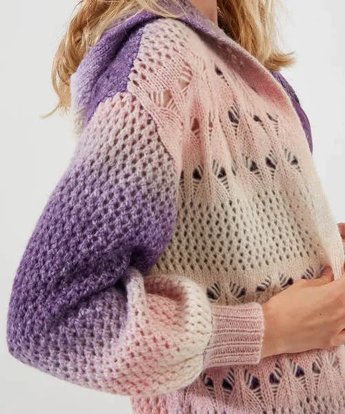 Tops Tunics and Blouses Apparel Joebrowns Sloe Joes Ombre Cosy Longline Cardigan Multi