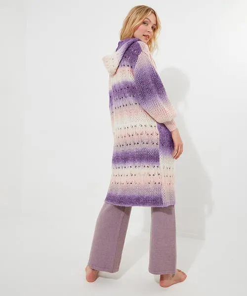 Tops Tunics and Blouses Apparel Joebrowns Sloe Joes Ombre Cosy Longline Cardigan Multi