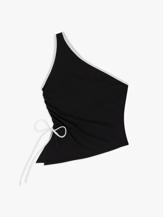 Tops Women Emily Tank Black White Lisa Says Gah