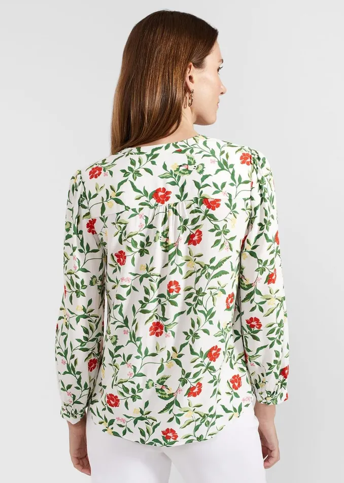 Tops Women HOBBS Florence Blouse Ivory Multi