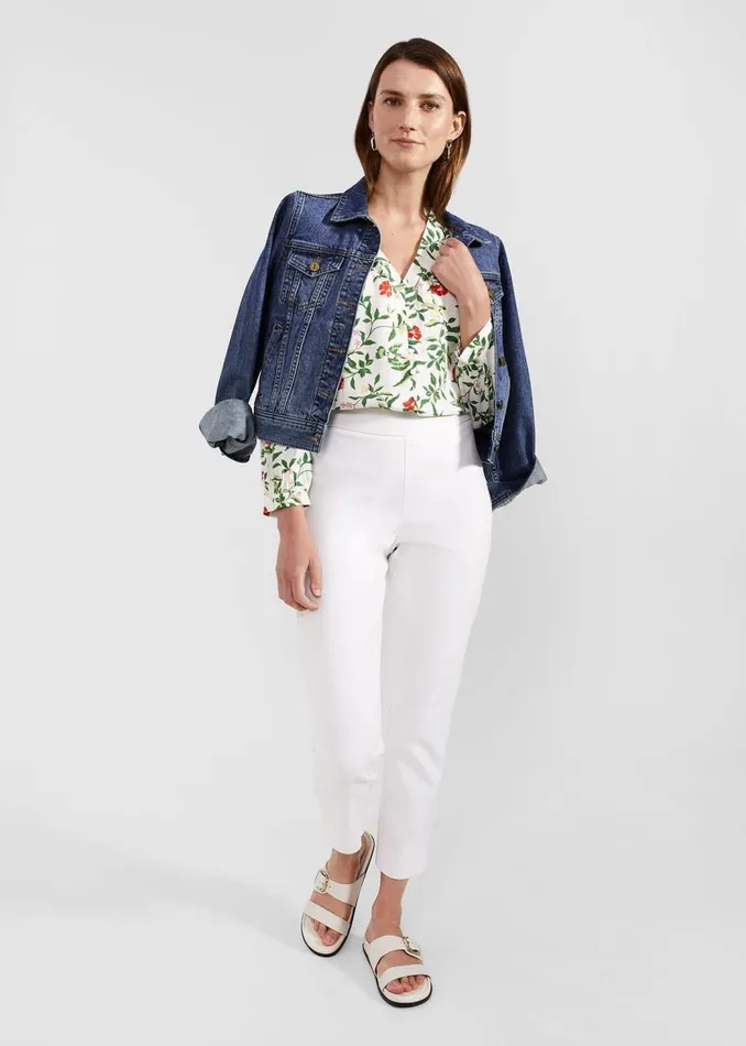 Tops Women HOBBS Florence Blouse Ivory Multi