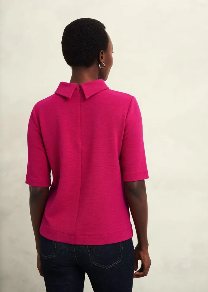 Tops Women HOBBS Tali Textured Top Cranberry