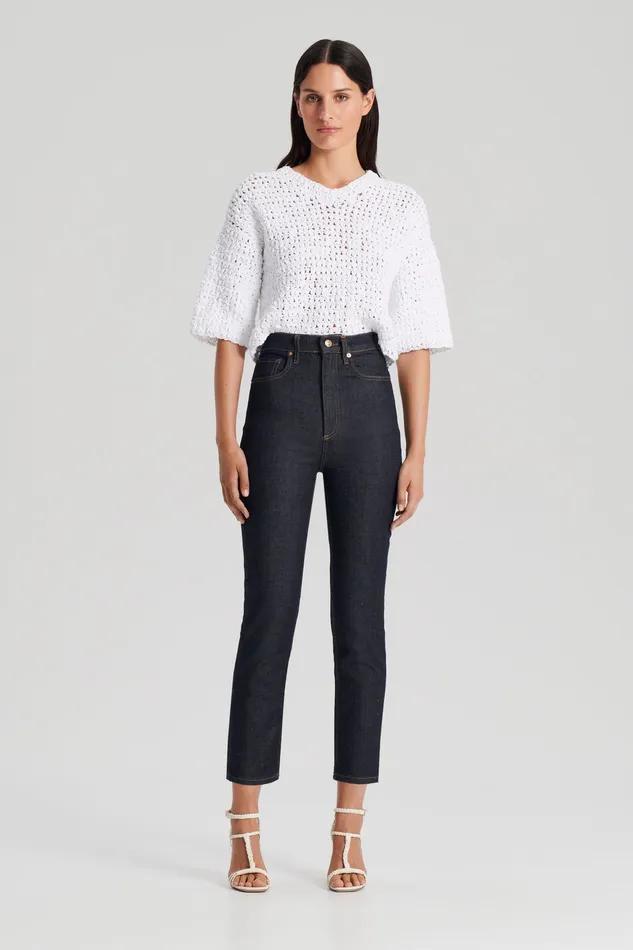 Trousers HIGH RISE STRAIGHT CROP JEAN INDIGO1275 Scanlan Theodore Women