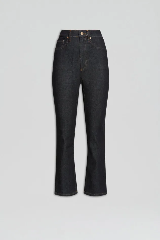 Trousers HIGH RISE STRAIGHT CROP JEAN INDIGO1275 Scanlan Theodore Women Trousers HIGH RISE STRAIGHT CROP JEAN INDIGO1275 Scanlan Theodore Women