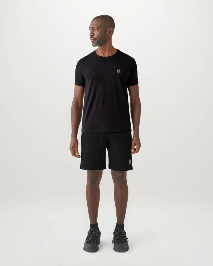 Trousers Men Belstaff Belstaff Sweatshorts Black Trousers Men Belstaff Belstaff Sweatshorts Black