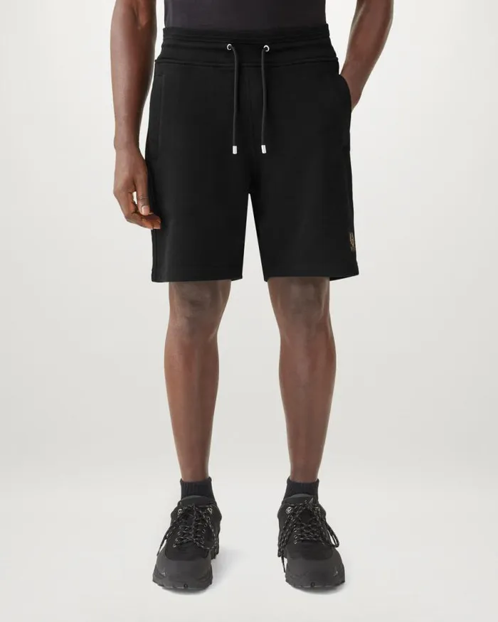 Trousers Men Belstaff Belstaff Sweatshorts Black Trousers Men Belstaff Belstaff Sweatshorts Black