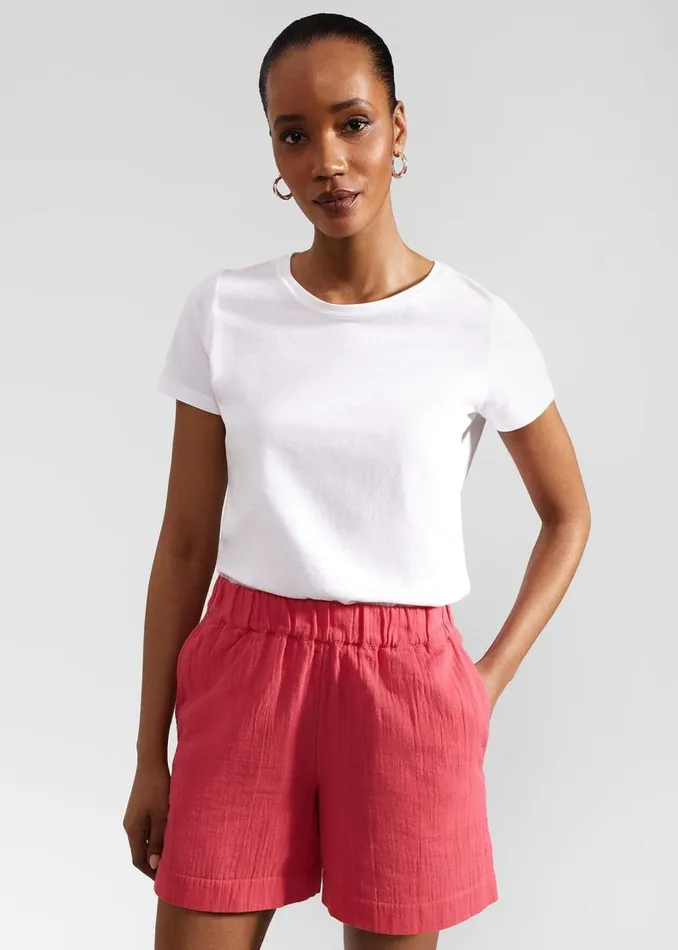 Trousers Women HOBBS Allie Shorts Wild Berry Pink