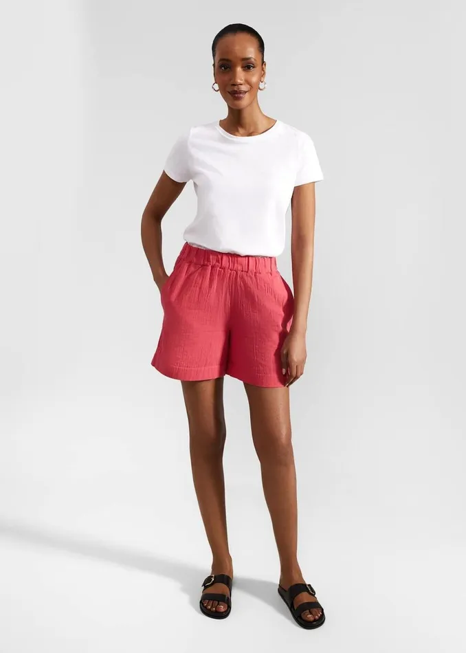 Trousers Women HOBBS Allie Shorts Wild Berry Pink