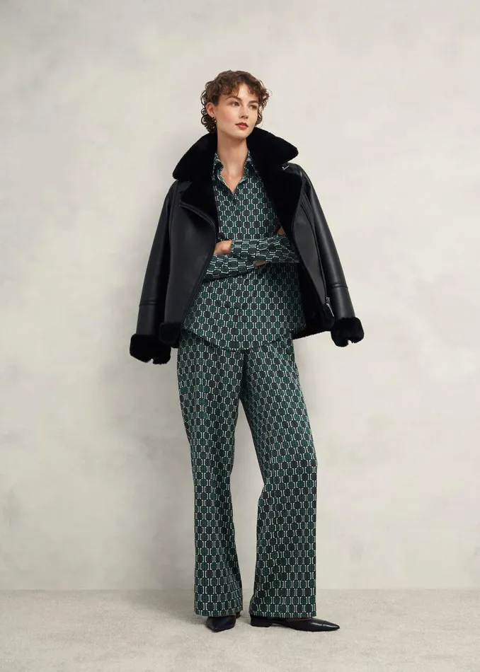 Trousers Women HOBBS Finwell Satin Trouser Multi