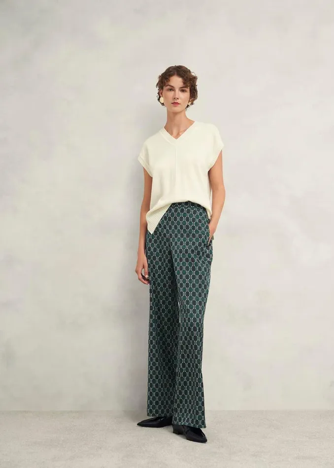 Trousers Women HOBBS Finwell Satin Trouser Multi