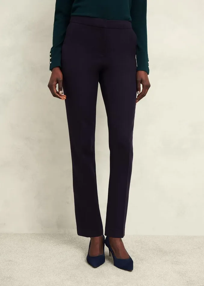 Trousers Women HOBBS Petite Aly Slim Trousers Navy