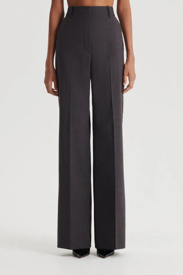 Trousers Women STRIPE MID RISE TROUSER GREY Scanlan Theodore Trousers Women STRIPE MID RISE TROUSER GREY Scanlan Theodore