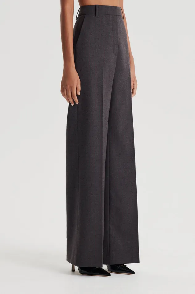 Trousers Women STRIPE MID RISE TROUSER GREY Scanlan Theodore Trousers Women STRIPE MID RISE TROUSER GREY Scanlan Theodore