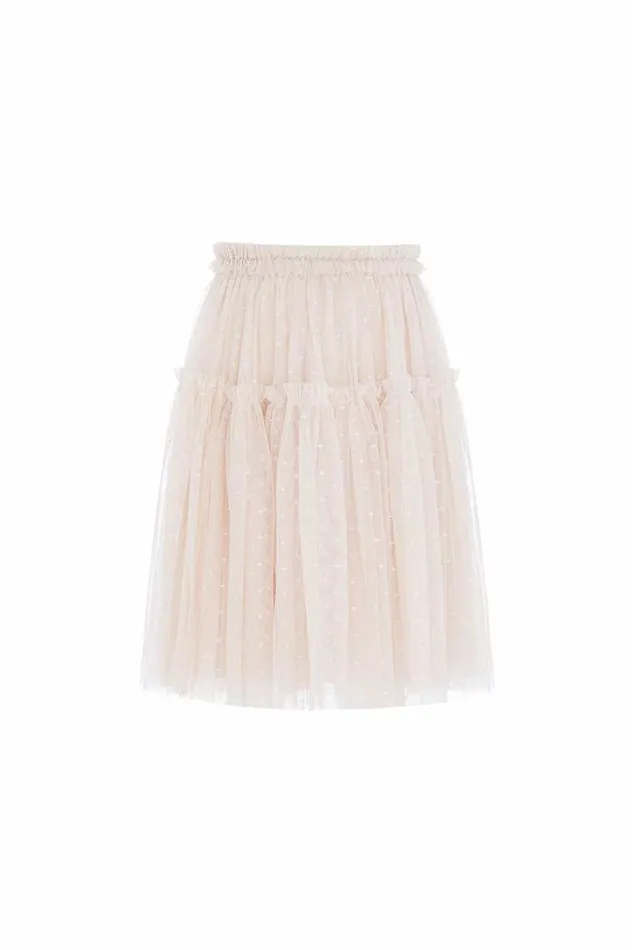 Tulle Kids Skirt Beige Kids Needle and Thread Kids Formalwear