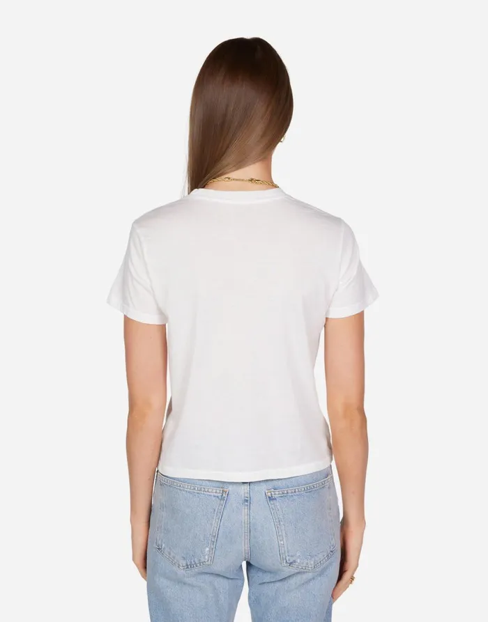 Ursula F You Biting Lip Milk Women039s Lauren Moshi Short Sleeve