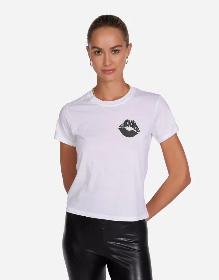 Ursula Fxck You White Women039s Lauren Moshi Short Sleeve