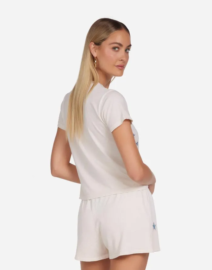 Ursula Vintage Stars Ivory Ombre Women039s Lauren Moshi Short Sleeve