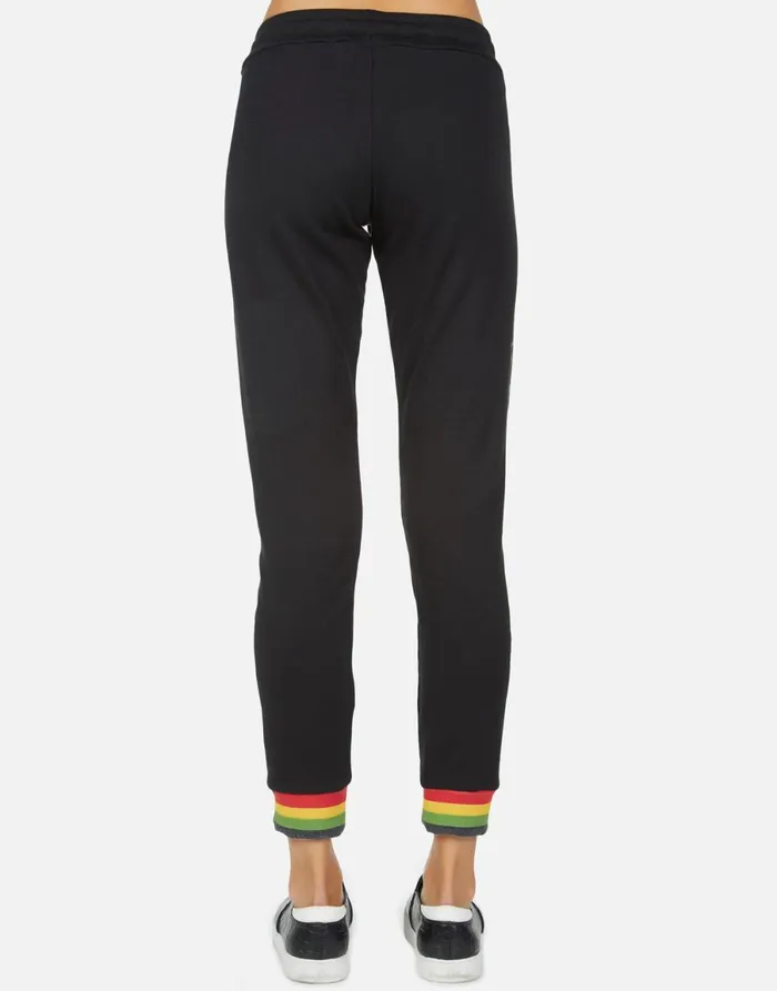 Valencia Rasta Lion Black Women039s Lauren Moshi Long Sweatpants
