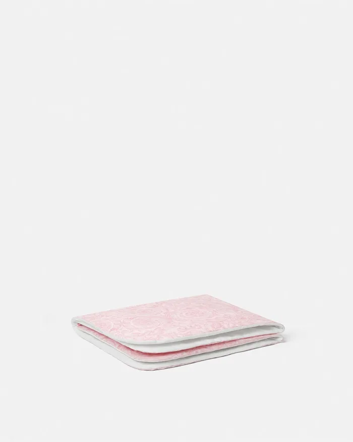 Versace Accessories Kids Barocco Padded Baby Blanket Pinkprint