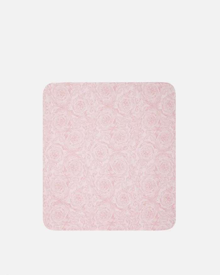 Versace Accessories Kids Barocco Padded Baby Blanket Pinkprint