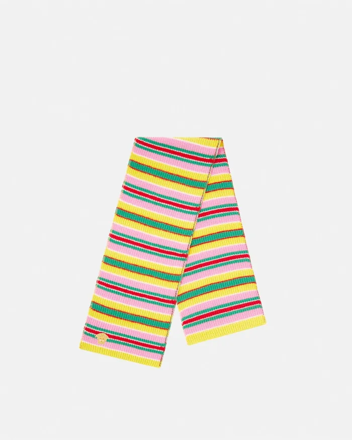 Versace Bags and Accessories Kids Striped CableKnit Scarf Print