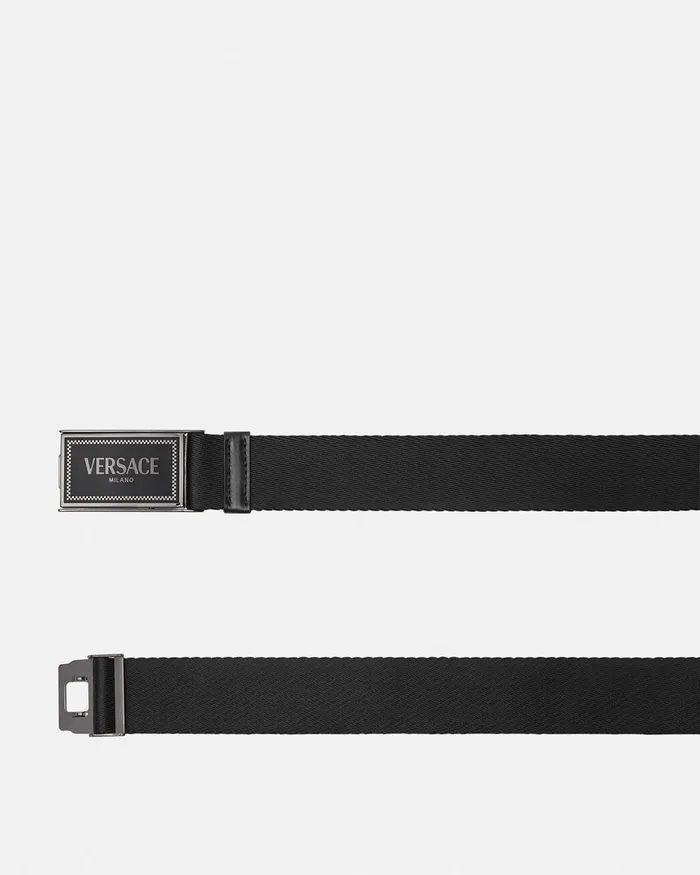 Versace Belts Men Milano Belt 35 Cm Black